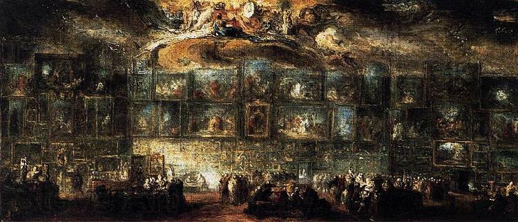 Gabriel Jacques de Saint-Aubin The Salon of 1779 France oil painting art